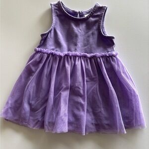 Hanna Anderson Baby girl purple dress size 6-12 months